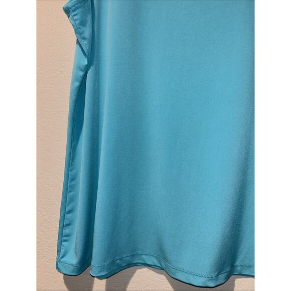 Susan Graver Women's XL Turquoise Liquid Knit Tank Top Career Athleisure - Picture 5 of 9